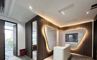 太平金融大厦出租-398m²-精装修-前台接待区