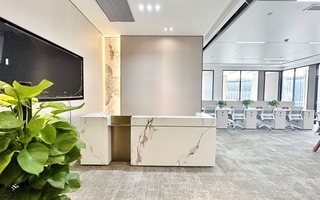 太平金融大厦出租-298m²-精装修-前台接待区